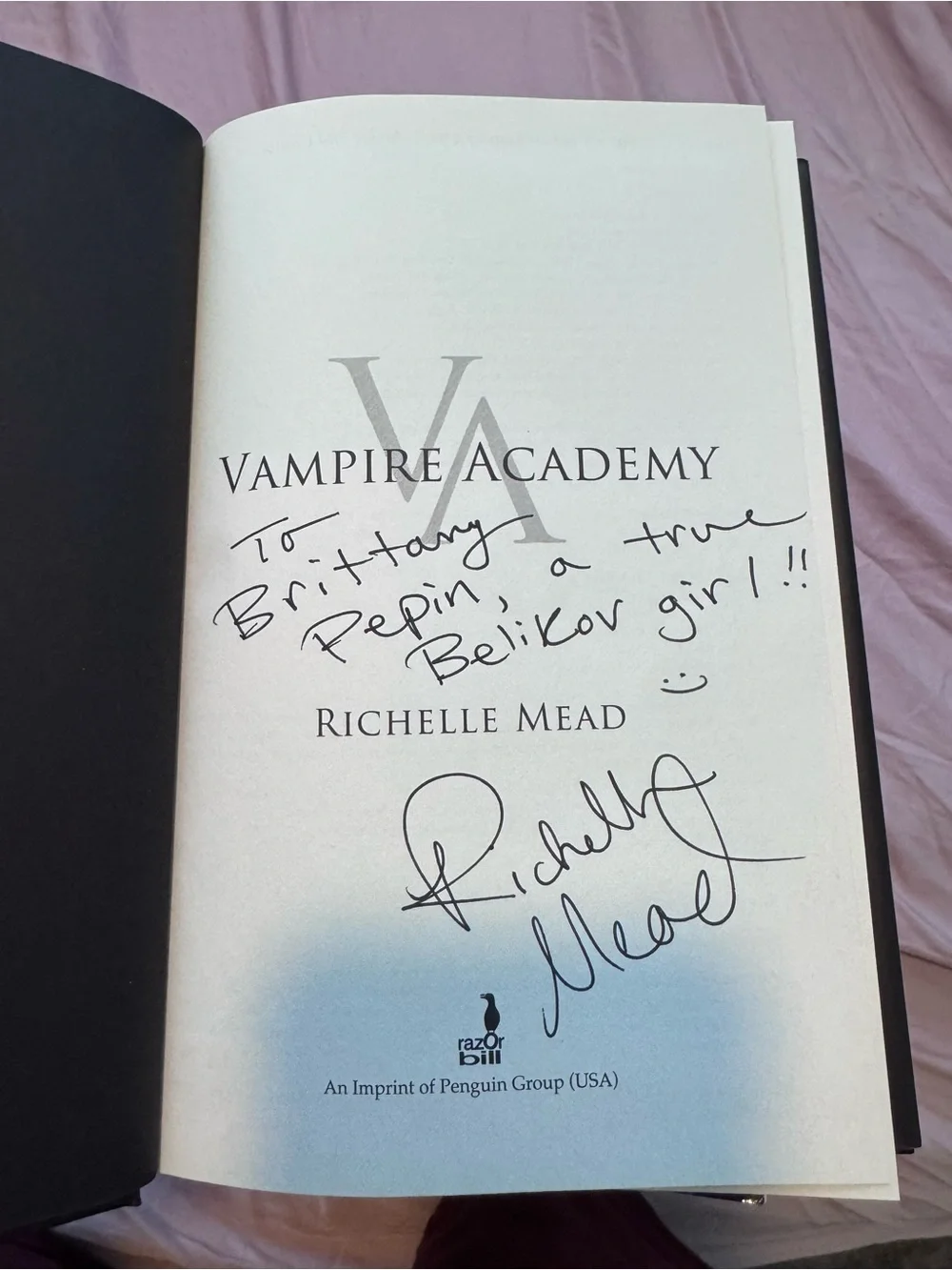 Vampire Academy Book Complete Series Books 1-5 SIGNED